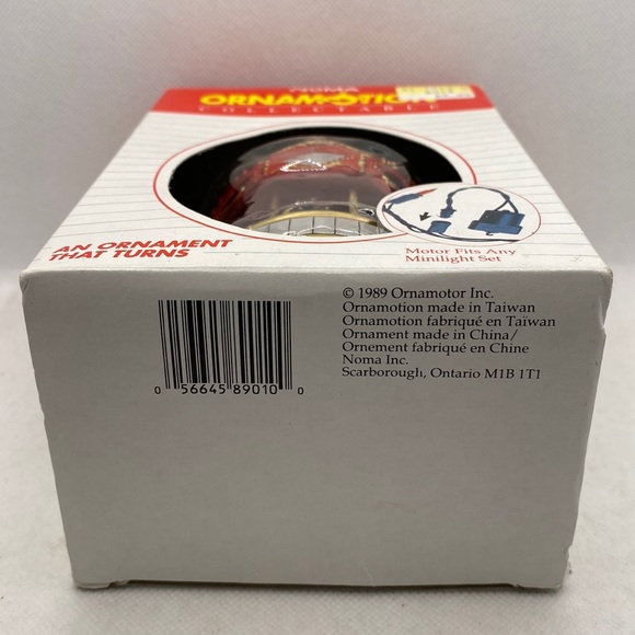 Vintage Noma Ornamotion Carousel Rotating Christmas Tree Ornament Holiday 1989 - Picture 7 of 15